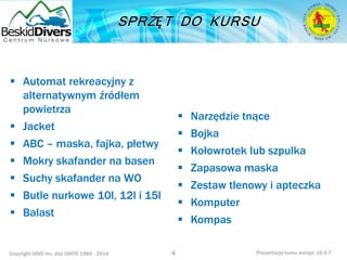 Podstawowy kurs nurkowy owd prezentacja beskiddivers