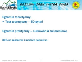 Podstawowy kurs nurkowy owd prezentacja beskiddivers