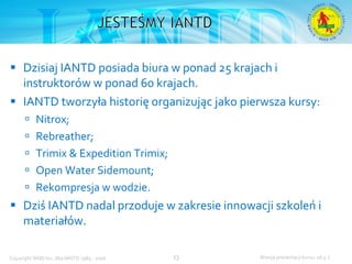 Podstawowy kurs nurkowy OWD – prezentacja IANTD