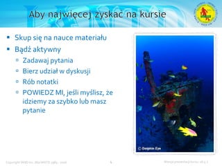 Podstawowy kurs nurkowy OWD – prezentacja IANTD