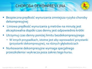 Podstawowy kurs nurkowy OWD – prezentacja IANTD