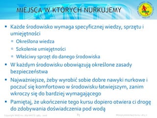 Podstawowy kurs nurkowy OWD – prezentacja IANTD