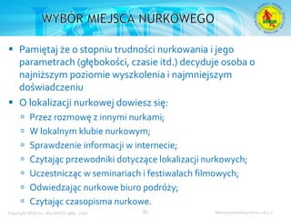 Podstawowy kurs nurkowy OWD – prezentacja IANTD