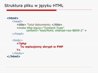 Podstawy php | PPT