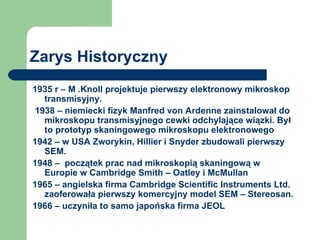 Sem Knol Podstawy skaningowej mikroskopii elektronowej | PPT