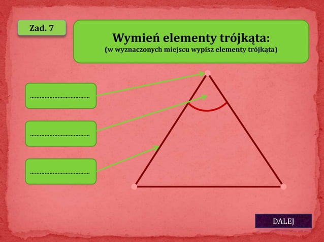 Podział trójkątów ze względu na boki i kąty
