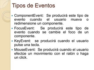 El elegir una opción de un menú, 