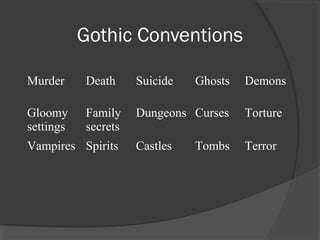 Poe gothic american | PPT