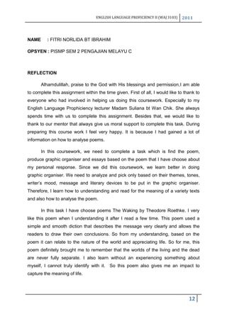 Student Assignment Model Poem Reflection Poem | DOCX