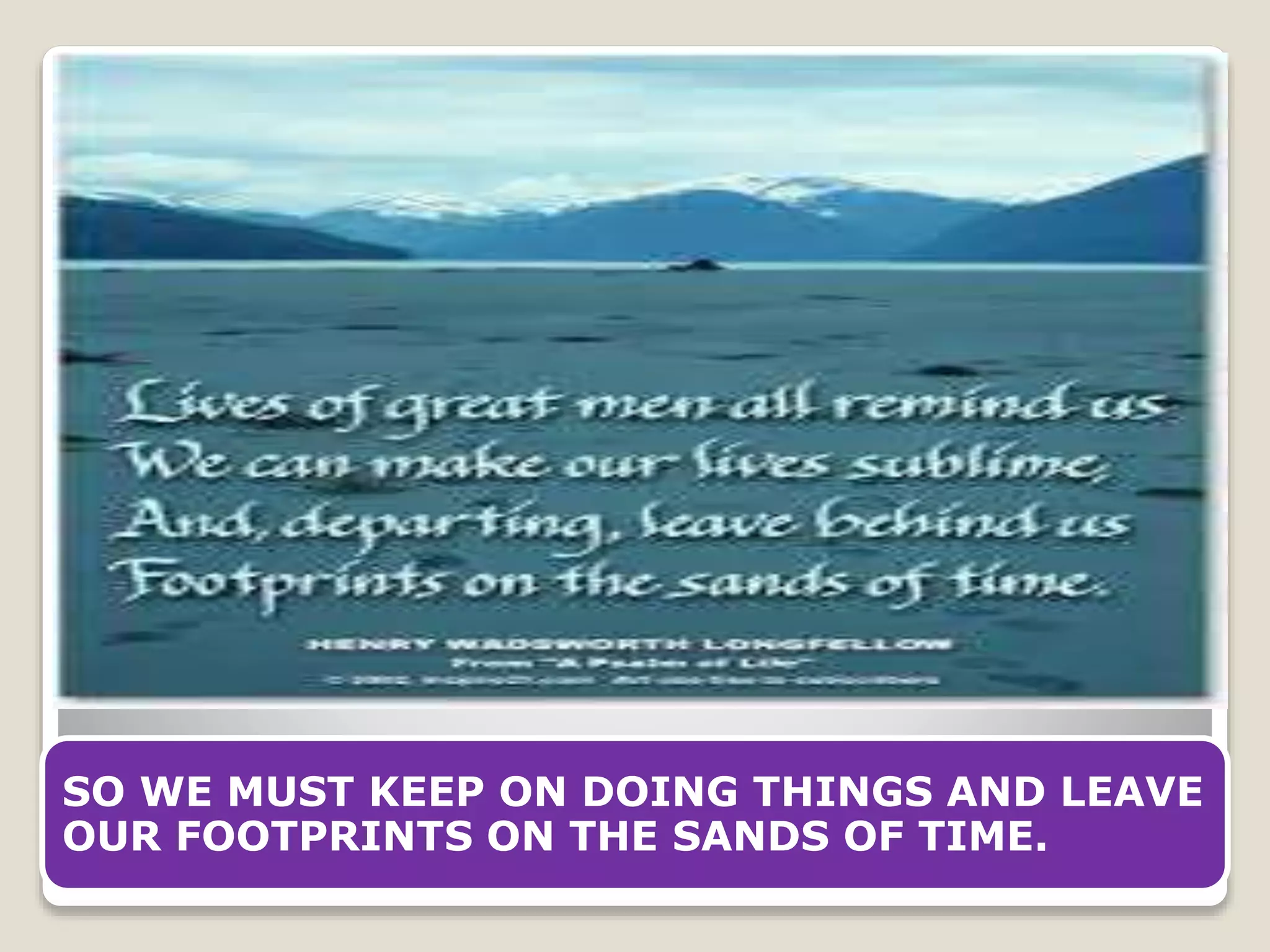 A PSALM OF LIFE - H.W.LONGFELLOW | PPT | Free Download