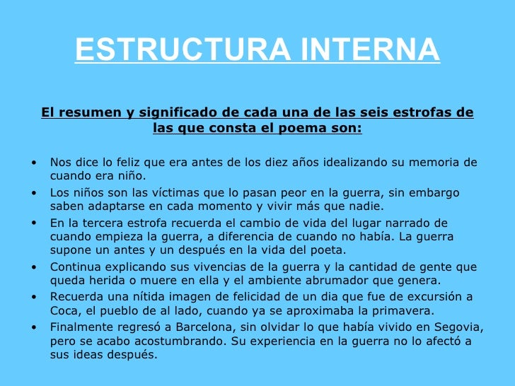 estructura de los poemas poema castellano 1 estructura de los poemas poema castellano 1