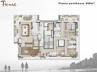 Planta p enth ou s e 3 0 8 m²
 