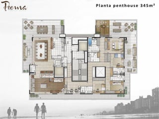 Planta p enth ou s e 3 4 5 m²
 