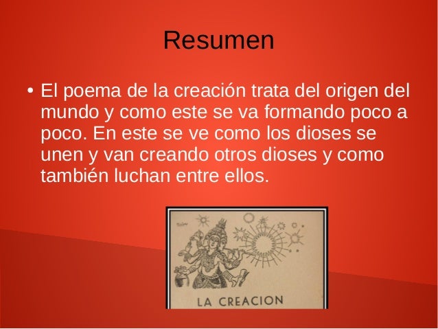 Poema de la creación