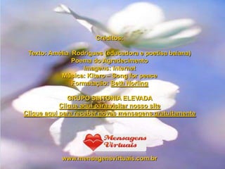 Poema do agradecimento