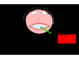 Para baixo e para cima, Um dente de cada vez; Os dentes desta menina Lava um, dois e três . 