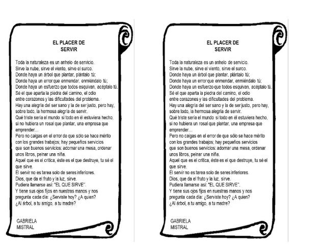 Poema Gabriela Mistral