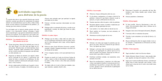 64 65
2.4 	Actividades sugeridas
para disfrutar de la poesía
La poesía ante todo es una expresión literaria que concita
emoción y permite que afloren los sentimientos de manera
natural. Se recomienda buscar que los niños y niñas sientan
desde su tierna infancia la musicalidad de las palabras y el
mensaje que tiene inmerso el poema.
Las actividades que se sugieren pueden generar otras que
ayuden a vivir experiencias valiosas, orientadas a lograr
nuevos aprendizajes o que generen naturalmente momentos
gozosos en la infancia. Al ser sugerencias, por lo tanto, pue-
den ser desarrolladas por la docente y los niños, libremente.
POEMAS:	 Los animales de mi casa
	 Más animales de mi casa
zz Visitar una granja, observar los animales que viven en
ella, darle tiempo a los niños para que hagan sus ob-
servaciones. Mientras tanto, en forma oportuna, hacer
algunas preguntas, algún comentario breve, plantear
un reto, invitar a encontrar la respuesta a una adivinan-
za sobre animales, etc.
zz Organizar un álbum de animales con algunos relatos
breves, partiendo de los saberes y experiencias que
tienen los niños y colocarlo en la biblioteca. En otro
momento, ampliar la información utilizando el diccio-
nario y otros recursos.
zz Invitar a algún padre de familia que le agrade y conoz-
ca sobre la crianza, el cuidado y los beneficios que nos
POEMA: Conversando
zz Observar y buscar información sobre las aves.
zz Ir a las plazas, campanarios o al campo a observar las
palomas y observar lo que hacen, expresar en qué se
parecen y en qué se diferencian de otras aves.
zz Entonar canciones sobre los patos y sobre las palomas.
zz Recopilar algunos cuentos, leyendas o tradiciones po-
pulares en las que participen las aves.
zz Leer cuentos o ver videos sobre la vida de las aves.
zz Hacer cambios en el poema, con otros animales, en
otros escenarios.
zz Dramatizar acciones propias de las aves.
POEMA: Mi primer ponchito
zz Solicitar a los niños que traigan los ponchos que ten-
gan en sus casas, observar el material de que están he-
chos y las figuras que tienen.
zz Dialogar y conversar sobre los ponchos de sus padres.
Anotar en un papelógrafo los saberes previos de los
niños en cuanto a los ponchos. Dejar que los niños ex-
presen todo lo que saben al respecto.
zz Entrelazar cartulinas cortadas, con serpentinas, como
tejiendo en un telar.
zz Hacer las coordinaciones y organizar a los niños para
visitar a una madre de familia o a otra persona de la co-
munidad que teja ponchos y recoger otros datos sobre
el tema. Agregar la nueva información al papelógrafo
de sus saberes previos.
zz Relacionar el ponchito con contenidos del área Ma-
temática: color, forma, tamaño, peso, textura, líneas
tejidas, etc.
zz Ponerse ponchitos y dramatizar.
POEMA: Mi borriquito
zz Si fuera posible, observar directamente a estos ani-
males, sino presentarles algún video o láminas con la
imagen del animal.
zz Imaginar cómo sería el borriquito del poema, dibujarlo.
zz Conversar sobre el contenido del poema.
zz Vincular a estos animalitos con la idea de fuerza y re-
sistencia.
zz Buscar información sobre los lugares donde viven es-
tos animales. Complementar la información con dibu-
jos, cromos, etc.
POEMA: Viento juguetón
zz Jugar a producir viento con diversos objetos.
zz Soplar diferentes objetos livianos y algo pesados (plu-
mas, algodón, las hojas del cuaderno o de un libro).
zz Jugar con el viento de diferentes formas: corriendo por
donde viene el viento, haciendo volar cometas u otros
objetos que se muevan con el viento o moviendo cintas
con el viento.
ofrecen estos animales para que participe en alguna
actividad con los niños.
zz Entonar e inventar canciones relacionadas con estos
animales.
zz Dialogar sobre el contenido del poema y escribir en un
papelógrafo o pizarra, las ideas que tienen los niños
sobre el tema.
POEMA: La nube viajera
zz Dialogar con los niños y niñas sobre las nubes, bus-
car en la biblioteca información sobre las nubes, hacer
que los niños dialoguen entre sí para unificar algunos
conceptos.
zz Observar nubes desde diferentes posiciones: parados,
sentados, echados; imaginar personajes o acciones con
las formas de las nubes.
zz Crear e imaginar cuentos, en los que participen las nu-
bes.
zz Preparar un mural en el aula con diversas formas de
nubes y poner en ellas la información recopilada por
los niños y niñas. Invitar a otros niños para comentar
el trabajo.
zz Ver algún vídeo en el cual se observan ciudades o pai-
sajes naturales, captados desde lo alto.
 