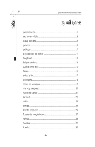 juana coromoto fajardo issele



            Me siento, descanso...
a tu lado

            sólo pienso en lo que es mejor.
            Pido que me alces
            para ver el horizonte
            en tus ojos.
            Decido por ti,
            me quedo a tu lado,
            lo demás puede esperar.
            Suelto el peso.
            Dejo la maleta
            y me llevo lo que tengo puesto.
            No prometo lo que no sé
            si puedo cumplir
            Pido ayuda para ver
            el horizonte... en mis ojos.

                                                                             1-9-2009




                                           AGUACATICO    PLAYA EL AGUA NUEVA ESPARTA
                                     60
 