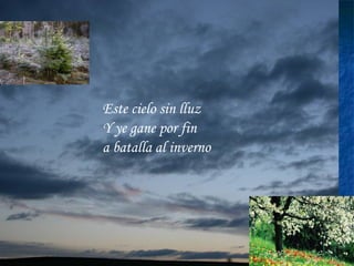 Este cielo sin lluz Y ye gane por fin a batalla al inverno 