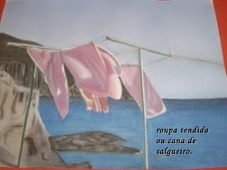 roupa tendida  ou cana de salgueiro. 