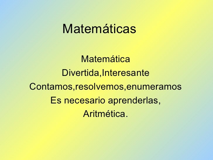 Poemas matemáticos