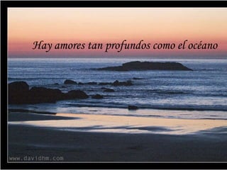 Hay amores tan profundos como el océano 