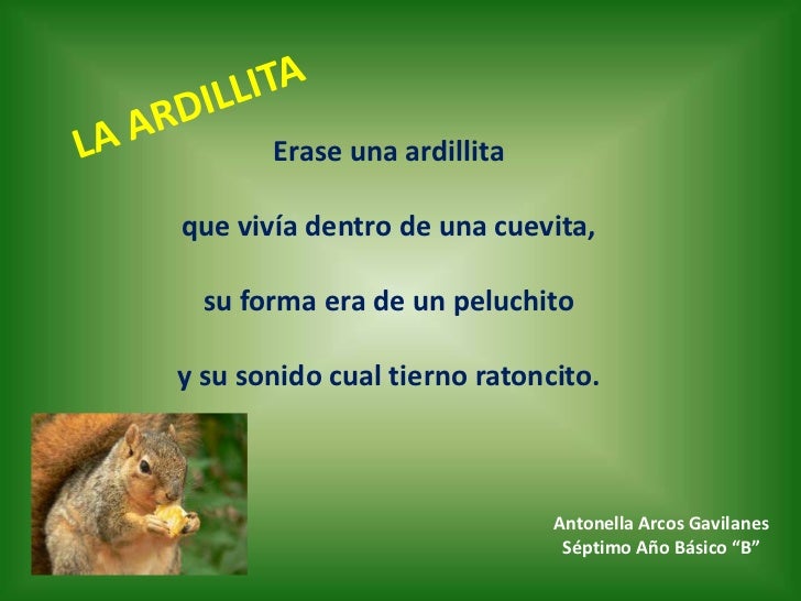 Poemas cortos 7ºaño