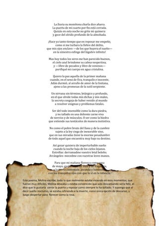 Poemas de juan ramon molina