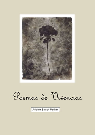 Poemasde
Vivencias
Antonio Brunet Merino
 