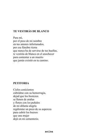 Poemas para un funeral 