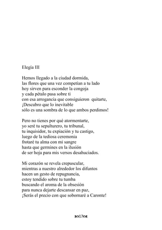 Poemas para un funeral 