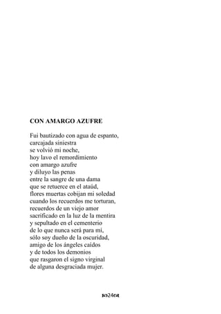Poemas para un funeral 