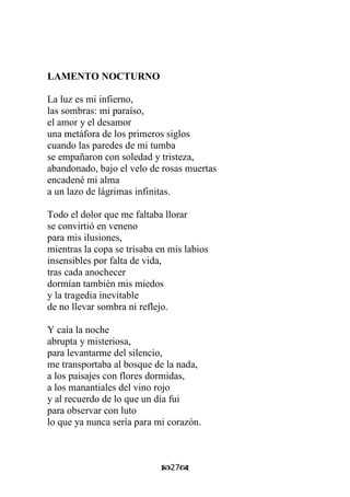 Poemas para un funeral 