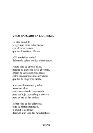 Poemas para un funeral 