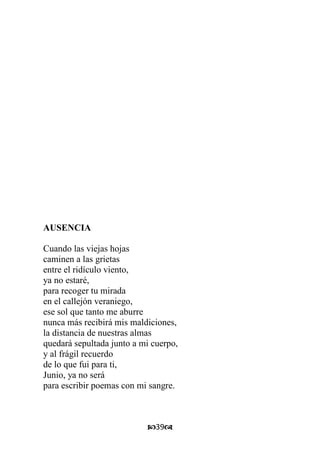 Poemas para un funeral 