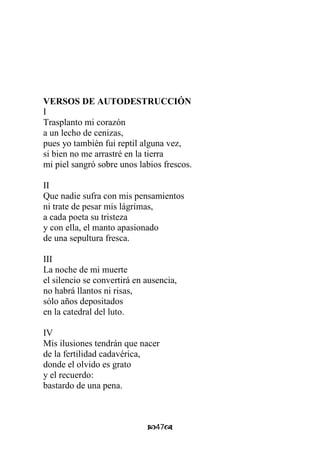 Poemas para un funeral 