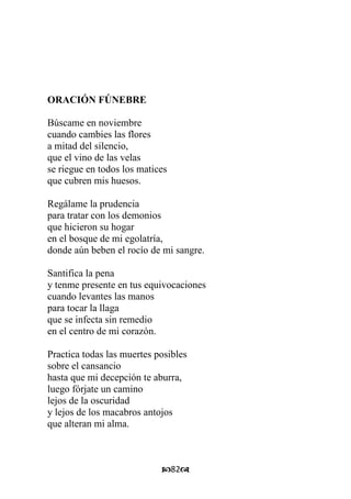 Poemas para un funeral 