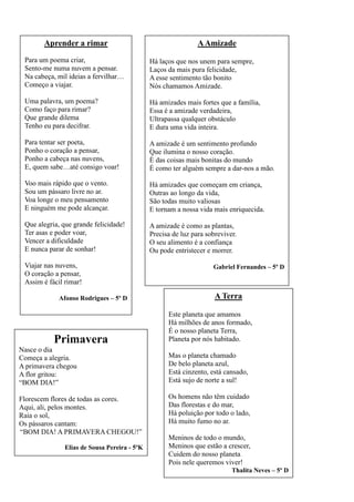 Semana da poesia | PDF