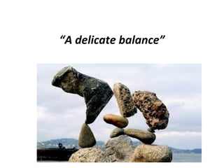 “A delicate balance”
 