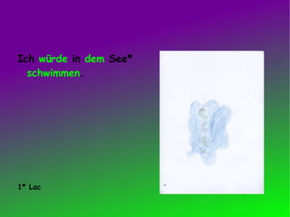 Ich würde in dem See* schwimmen . 1* Lac