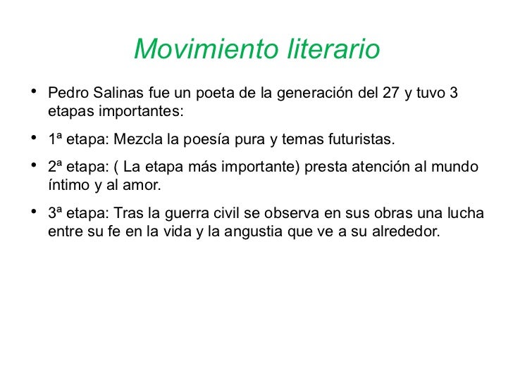Poem pedro salinas