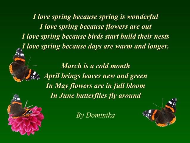 Poems about spring | PPT