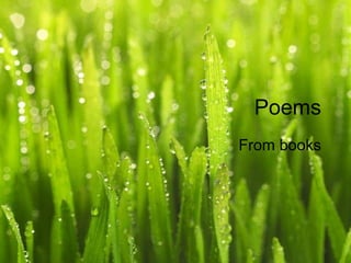 Poems From books 