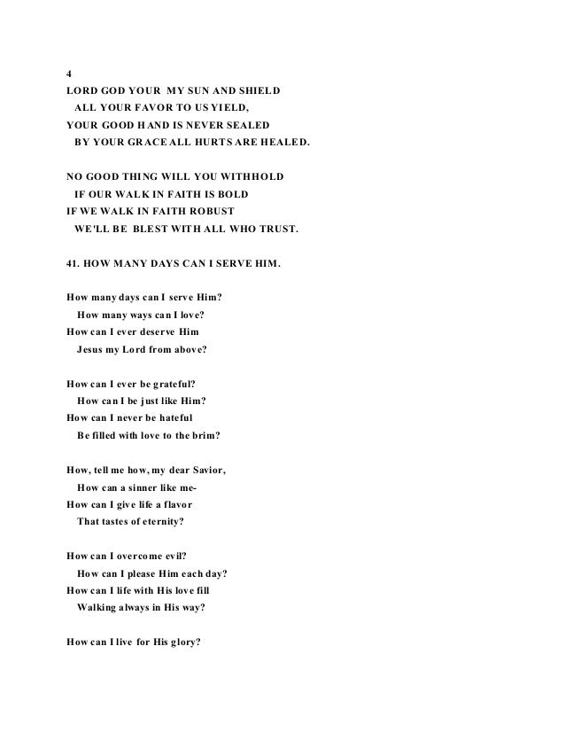 Poems And Lyrics Poems And Lyrics