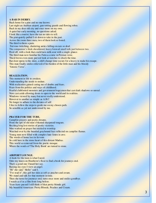 Poems By A Long Tower Oct 15