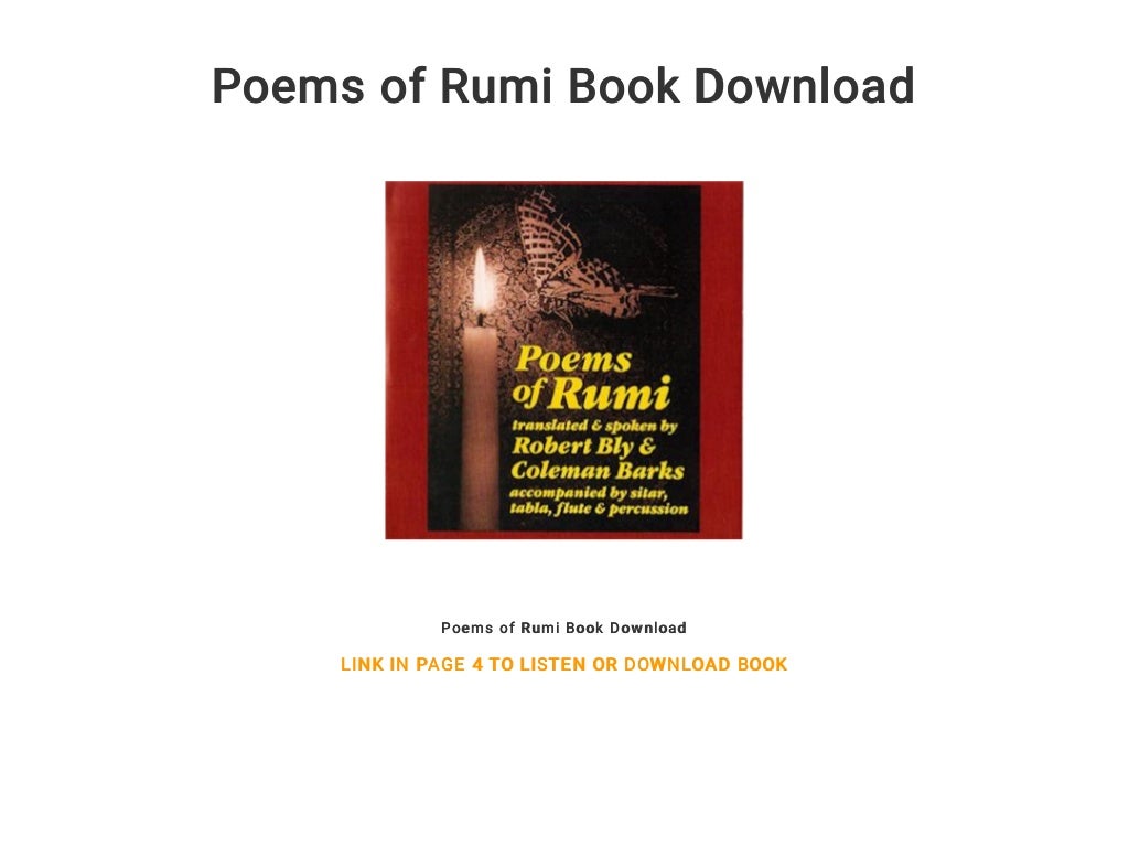 Poems of Rumi Book Download