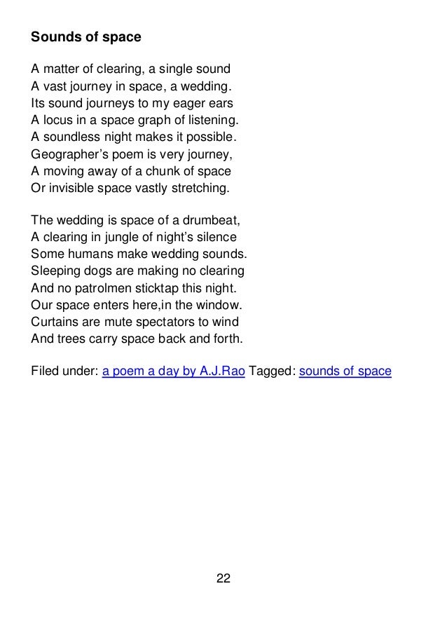 Poems Written In March 2015