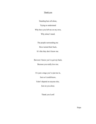 Poem thank you