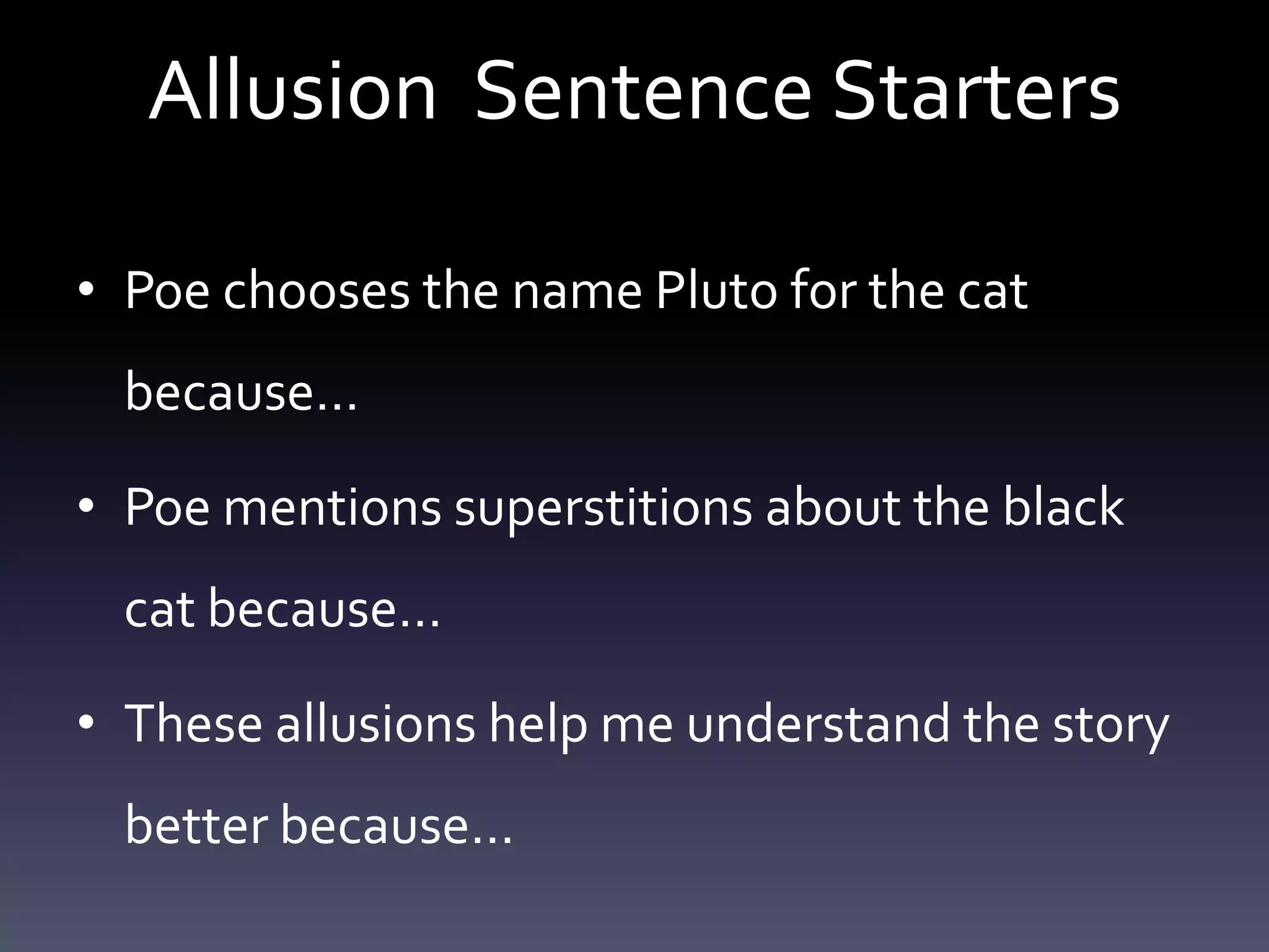 Poe: psychology of fear and black cat | PPTX